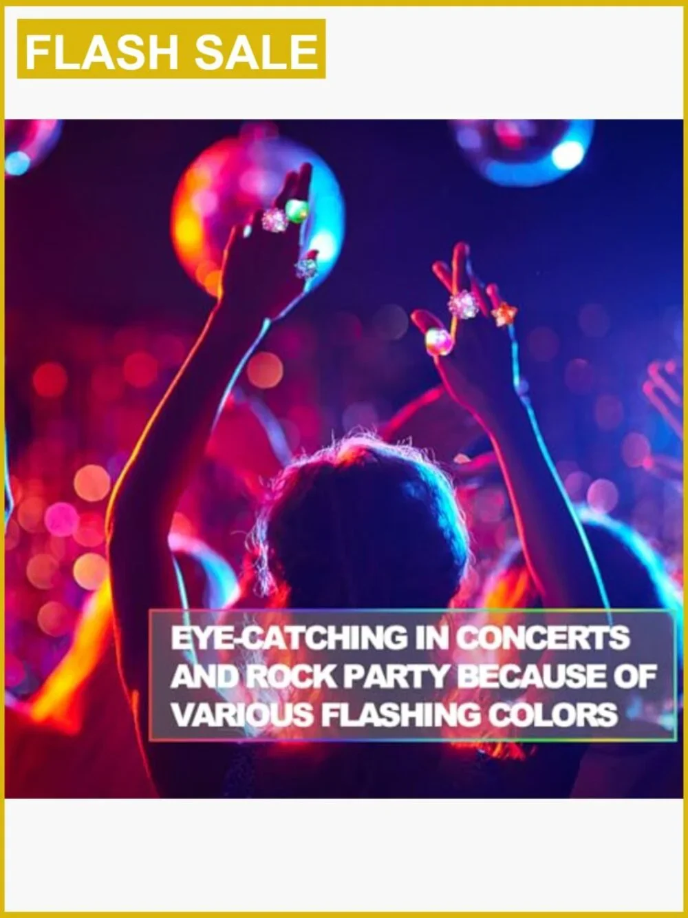 24 Light Up LED Rings Flashing Party Favors Novelty Toys for Kids